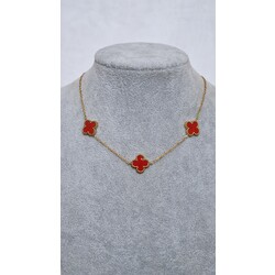 çelik van cleef kolye kırmızı van cleef