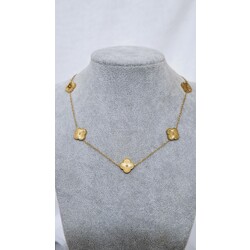 çelik van cleef kolye çift taraflı