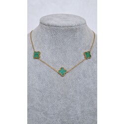 çelik van cleef kolye yeşil van cleef