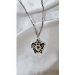 medusa kolye 2.5 cm versace kolye y2k