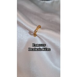 Earcuff Deliksiz Küpe kıkırdak küpe