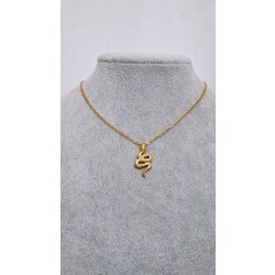 altın kaplama mini yılan kolye 
