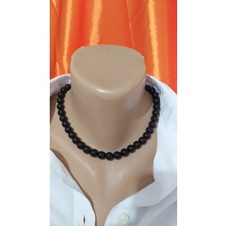 siyah inci kolye 0.8mm
