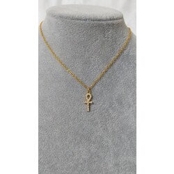 altın kaplama mini ankh kolye 