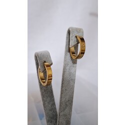 çelik cartier halka küpe 