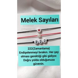 222 melek sayısı bileklik seti 
