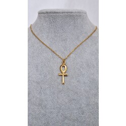 altın kaplama ankh kolye
