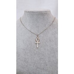 rodyum kaplama ankh kolye