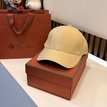 Loro Piana Bej Logo  Nakışlı Şapka