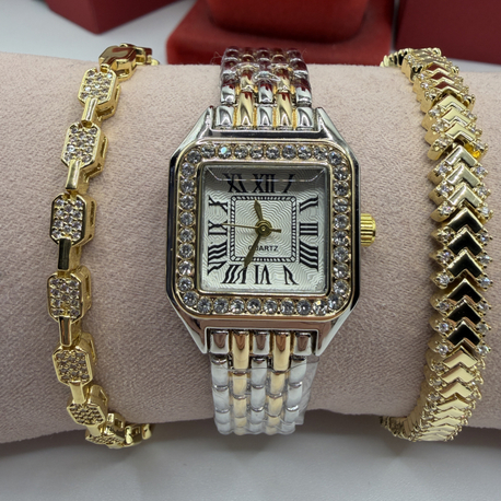 Cartier Modeli Şıklığında Saat 