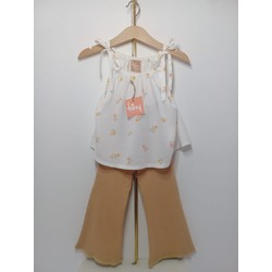 TinyBabyWear 2 yaş askılı alt üst ikili takım