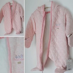 Babydola Kapüşonlu Tulum - Pembe