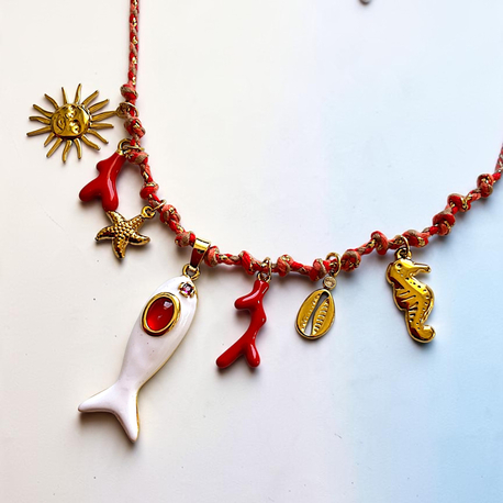 Balık charm kolye