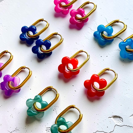 Mini çiçek charm