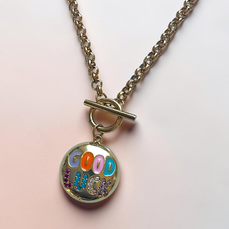 Good luck  charm çelik kolye