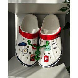 Crocs Beyaz Kırmızı 