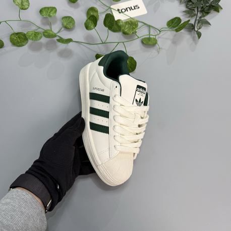 Adidas superstar bej yeşil 