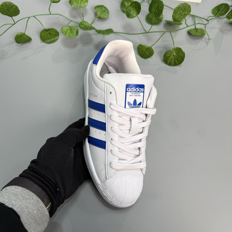 Adidas superstar beyaz mavi 