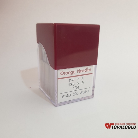 Kalın Dip 14 Numara Düz Dikiş Makine İgnesi