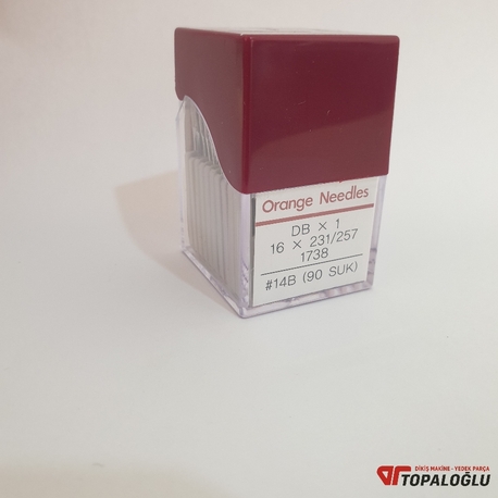 İnce Dip 14 Numara Düz Dikiş Makine İğnesi