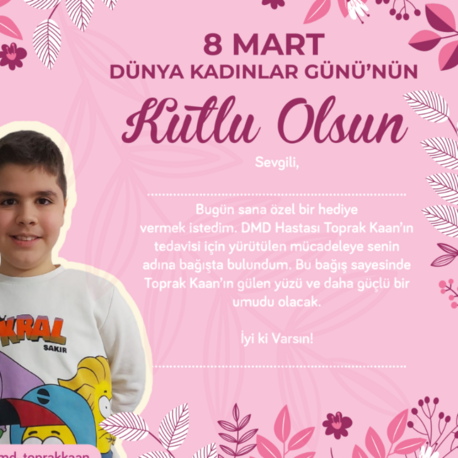 8 Mart Dünya Kadınlar Günü Dijital Destek Kartı