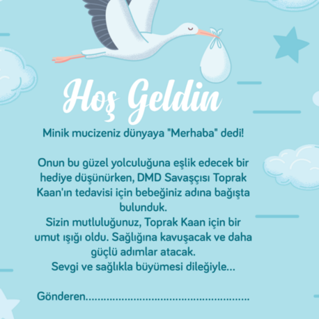 Hoşgeldin Bebek Dijital Tebrik Kartı