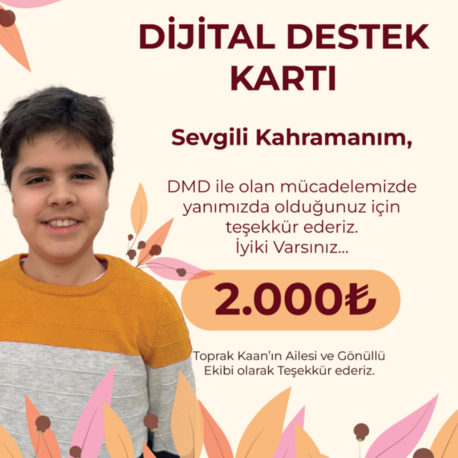 Toprak Kaan Dijital Destek Kartı