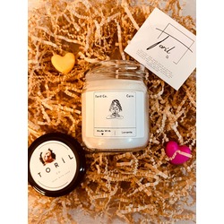 Lavanta Kokulu Sakin Mumu | El Yapımı Kokulu Vegan Soya Mumu | %100 Organik | 210 cc