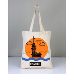 ıstanbulda madien tower totebag