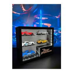 Hızlı ve Öfkeli Temalı Diecast Işıklı Sunum Dolabı