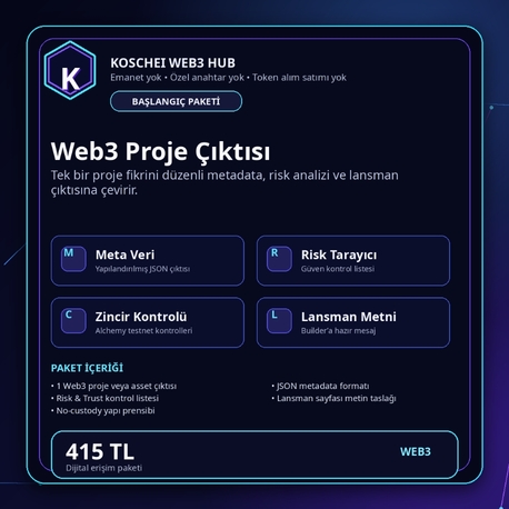 Koschei Starter Pack – Web3 Project Output