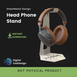 Headphone Holder Digital DXF File for Laser Cutting