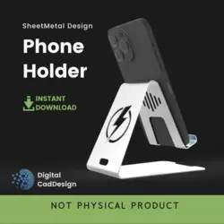 Phone Holder Digital DXF File for laser cutting