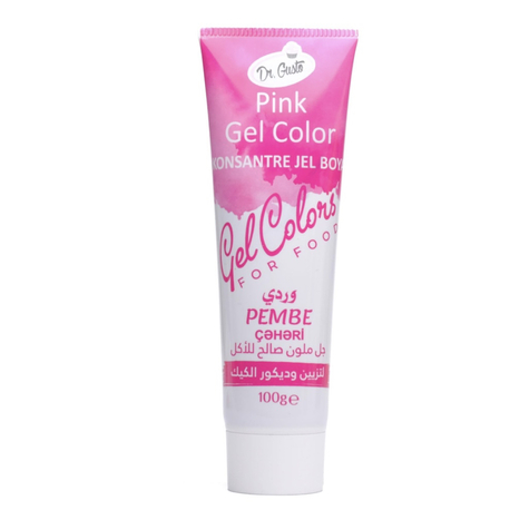 DR GUSTO TÜP JEL BOYA PEMBE - 100 GR BÜYÜK BOY 