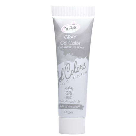 DR GUSTO TÜP JEL BOYA GRİ - 100 GR BÜYÜK BOY 