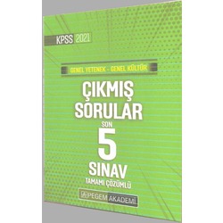 2021 - Pegem Son 5 Sınavda Çıkmış Sorular