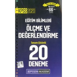 2020 - Pegem Ölçme ve Değerlendirme 20 Deneme