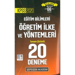 2020 - Pegem Öğretim İlke ve Yöntemleri 20 Deneme