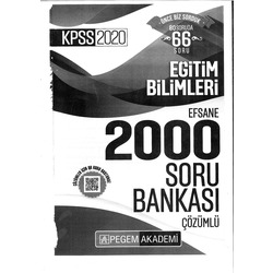 2020 - Pegem Efsane 2000 Soru Bankası