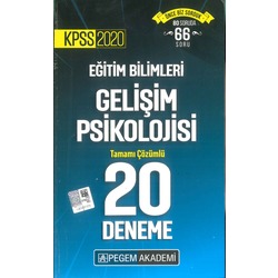 2020 - Pegem Gelişim Psikolojisi 20 Deneme