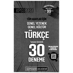 2020 - Pegem Türkçe 30'lu Deneme
