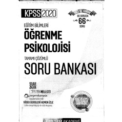 2020 - Pegem Öğrenme Psikolojisi Soru Bankası