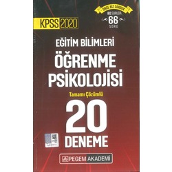 2020 - Pegem Öğrenme Psikolojisi 20 Deneme