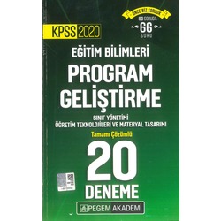 2020 - Pegem Program Geliştirme 20 Deneme