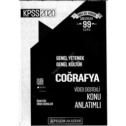 2020 - Pegem Coğrafya Konu Anlatımı