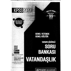 2020 - Pegem Vatandaşlık Soru Bankası