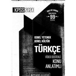 2020 - Pegem Türkçe Konu Anlatımı