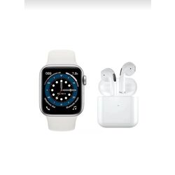 watch 6 serisi yeni nesil akıllı saat + kablosuz Bluetooth kulaklık 