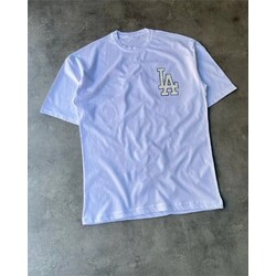 LA Sırt Gül Baskılı T-Shirt 