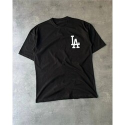 LA Sırt Gül Baskılı T-Shirt 
